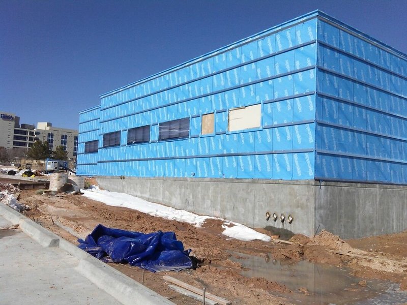 Commercial glass construction project in Colorado Springs