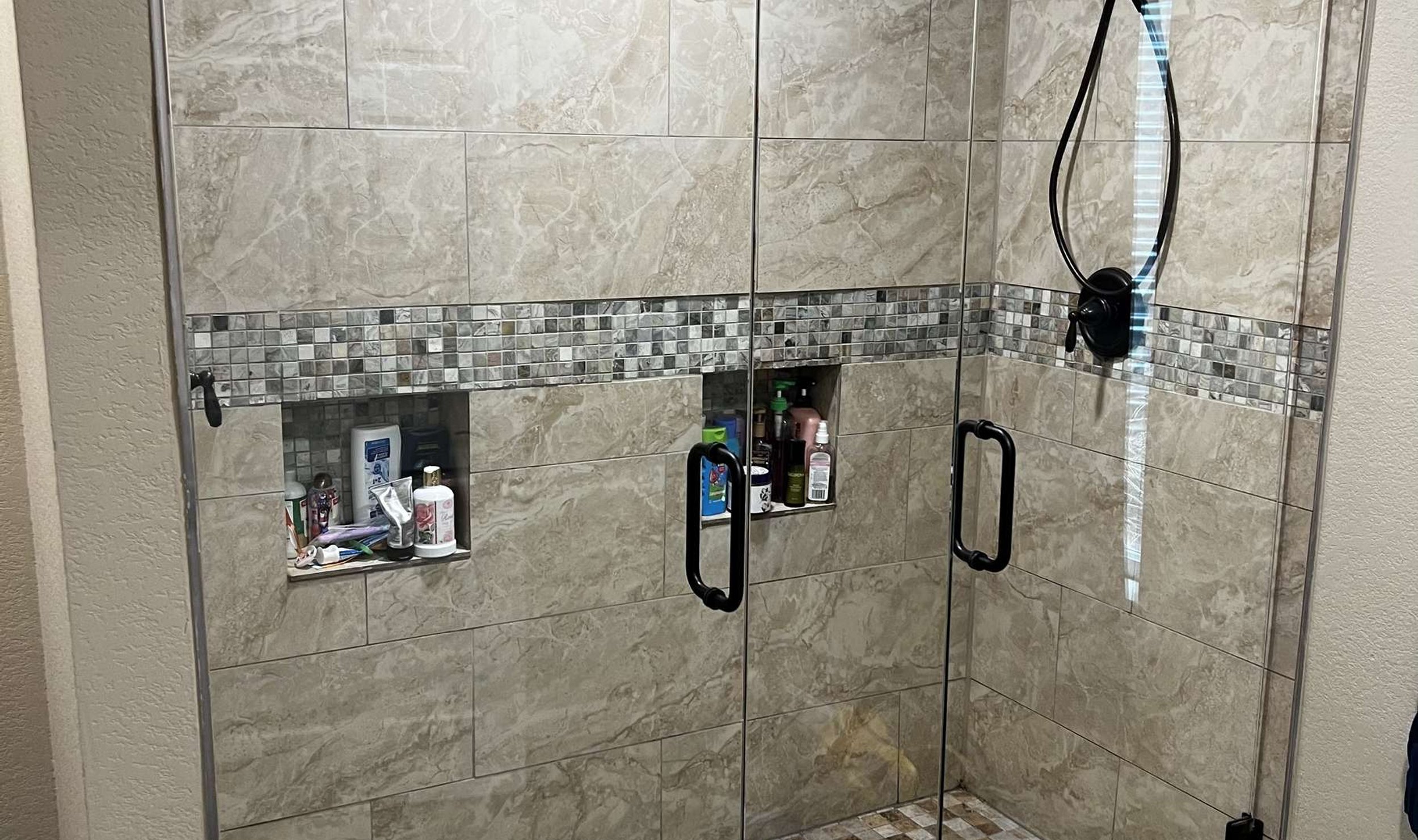Custom glass installation by Kent Glass, Colorado Springs